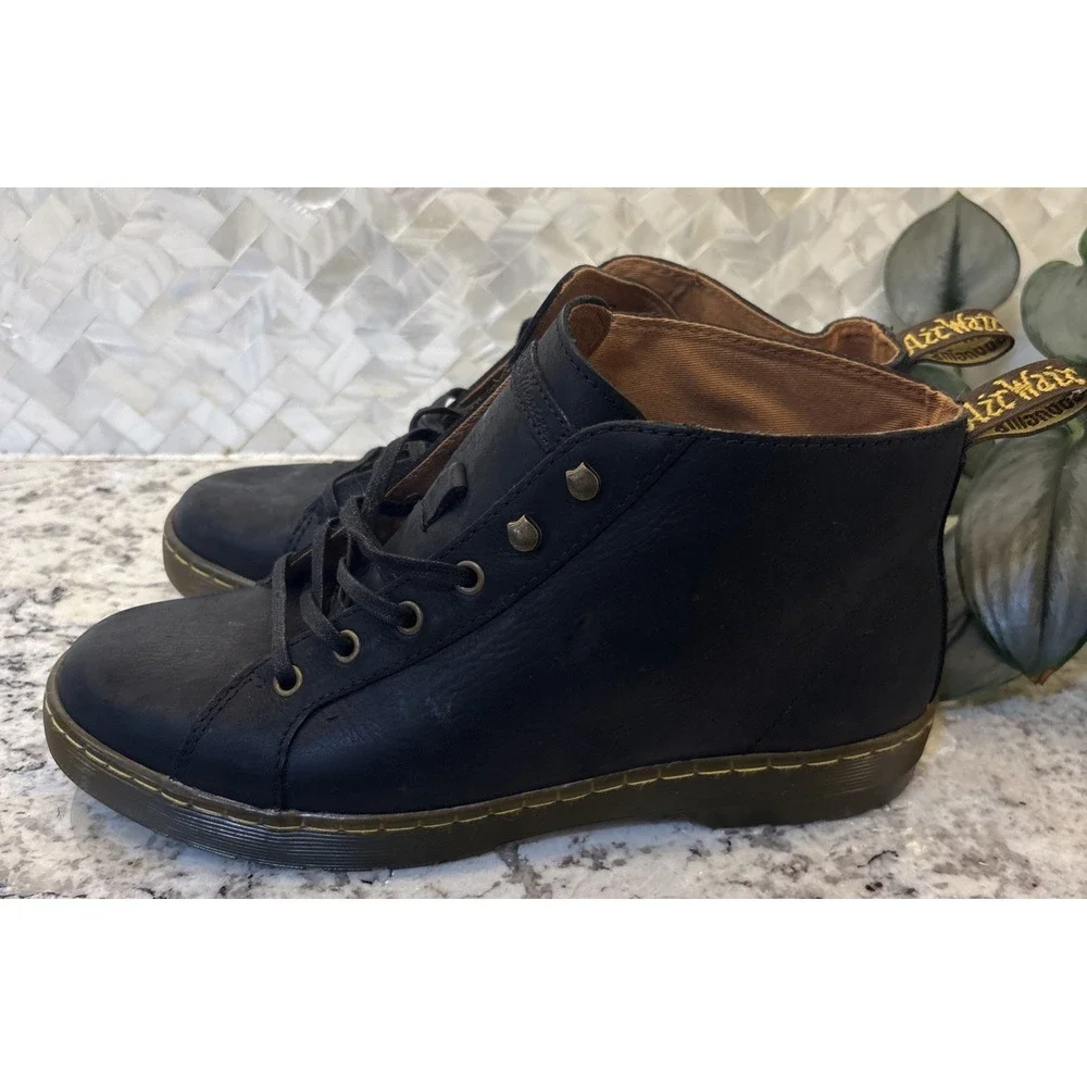 Dr Martens Coburg Chukka Black Leather‎ Lace Up Boots Men's Size 9 M/10 w READ